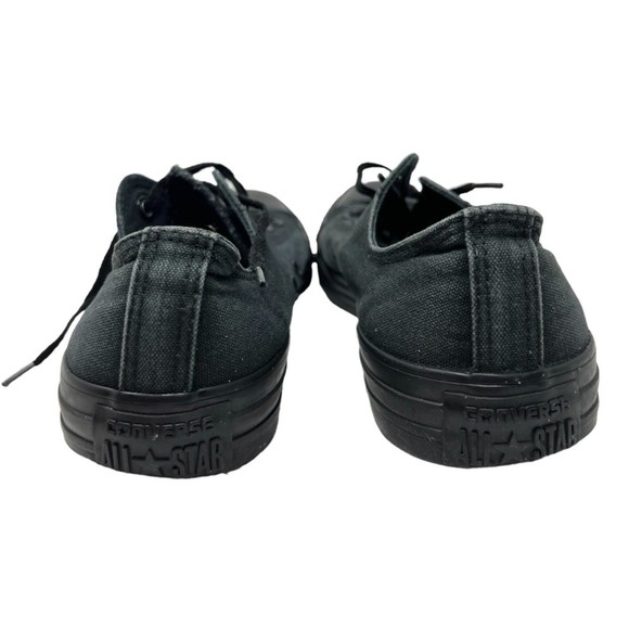 Converse Chuck Taylor shoes Mens 7 Womens 9 low top Monochrome Black sneakers - Picture 6 of 7